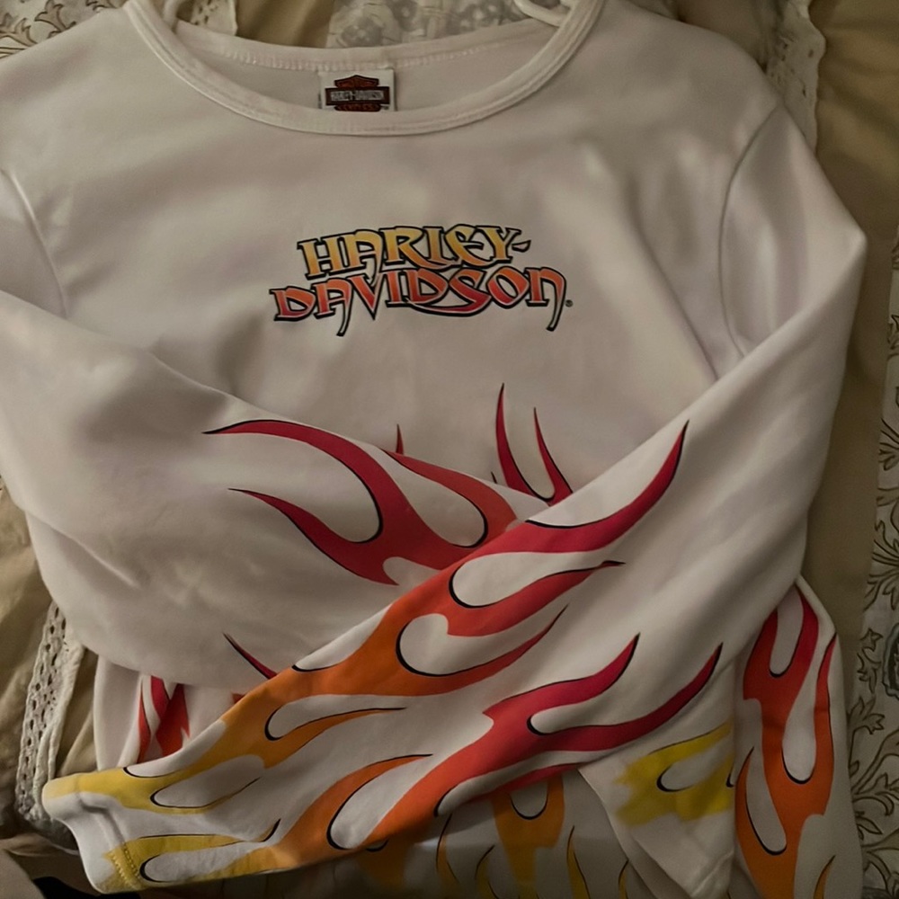 Harley Davidson Fire Long-Sleeved Tee